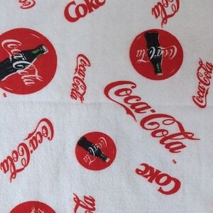 Coca-Cola Logo Throw/Fabric 45" X 60"